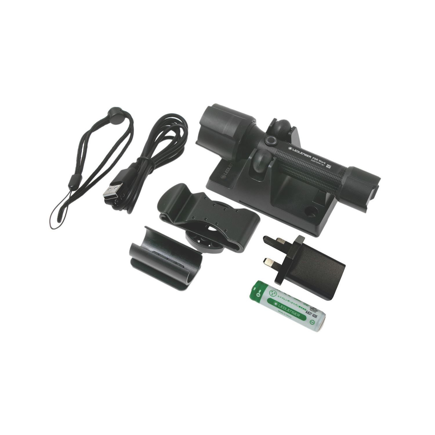LEDlenser P5R Work Rechargeable LED Torch Black 480lm (710RA)
