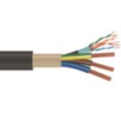 Time EV-Ultra Black  3-Core 6mm² & Cat 5e 4-Pair EV Charging Cable 1m Coil