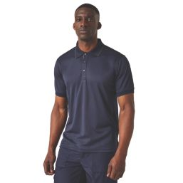 Regatta Navigate Short Sleeve Polo Shirt Navy/Seal Grey Small 37.5" Chest