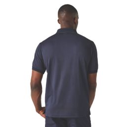 Regatta Navigate Short Sleeve Polo Shirt Navy/Seal Grey Small 37.5" Chest