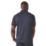 Regatta Navigate Short Sleeve Polo Shirt Navy/Seal Grey Small 37.5" Chest