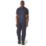 Regatta Navigate Short Sleeve Polo Shirt Navy/Seal Grey Small 37.5" Chest