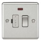 Knightsbridge  13A Switched Fused Spur with LED Brushed Chrome