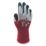 Wonder Grip WG-355 Dual  General Handling Gloves Maroon/Grey 2X Large