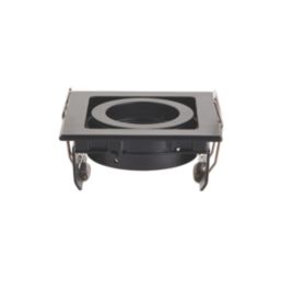 Saxby Xeno Swivel & Tilt Square Recessed 1-Light  Downlight Matt Black