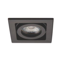 Saxby Xeno Swivel & Tilt Square Recessed 1-Light  Downlight Matt Black