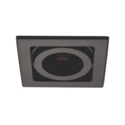 Saxby Xeno Swivel & Tilt Square Recessed 1-Light  Downlight Matt Black