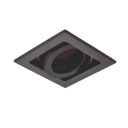 Saxby Xeno Swivel & Tilt Square Recessed 1-Light  Downlight Matt Black