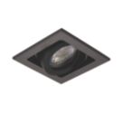 Saxby Xeno Swivel & Tilt Square Recessed 1-Light  Downlight Matt Black