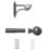 Rothley Polished Gunmetal Extendable Curtain Pole w/ Orb Finials 28mm x 165-300cm