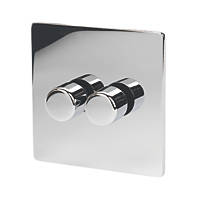 LAP  2-Gang 2-Way  Dimmer Switch  Polished Chrome