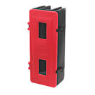 HS70 Single Fire Extinguisher Cabinet 320mm x 255mm x 700mm Red / Black