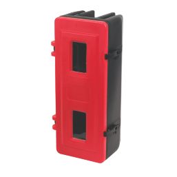 Single Fire Extinguisher Cabinet 320mm x 255mm x 700mm Red/Black