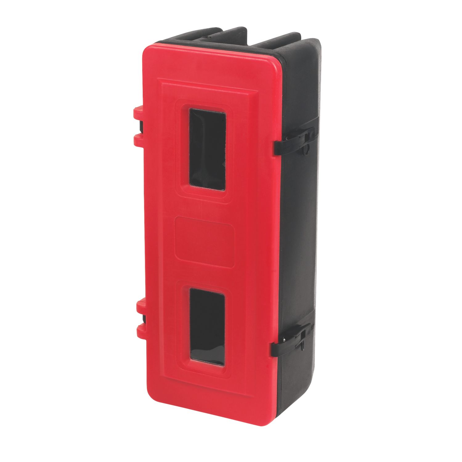 Single Fire Extinguisher Cabinet 320mm x 255mm x 700mm Red/Black (71112)