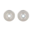 Eurospec Pull Handle Roses Satin Stainless Steel 52mm 2 Pack