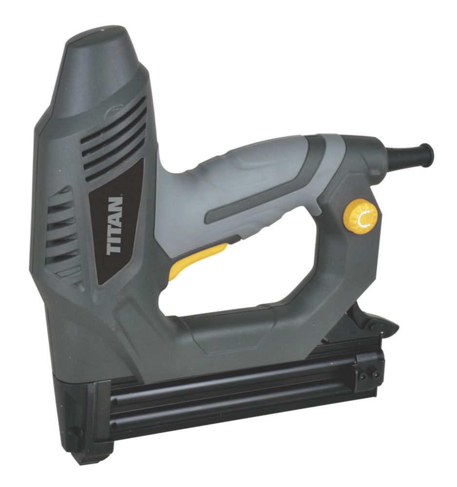 Titan TTB515STP 15mm Second Fix Electric Nail Gun / Stapler 240V - Screwfix