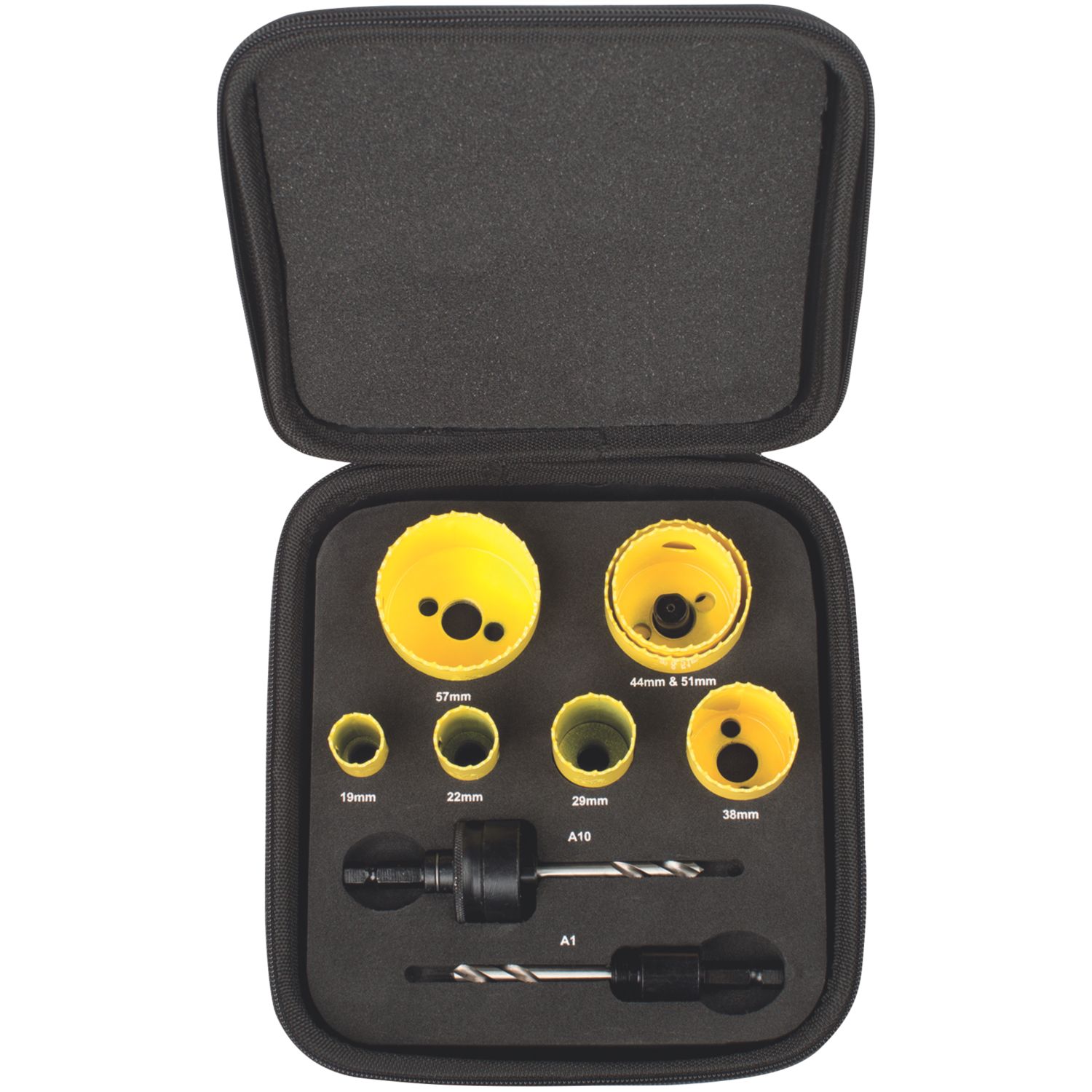 Starrett KFC07021 7-Saw Multi-Material Plumbers Holesaw Set (7115P)