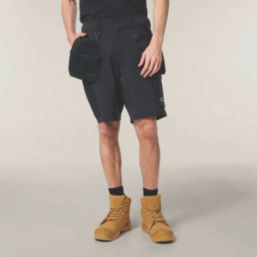 Hard Yakka Toughmaxx Lite Holster Stretch Work Shorts Black 32" W