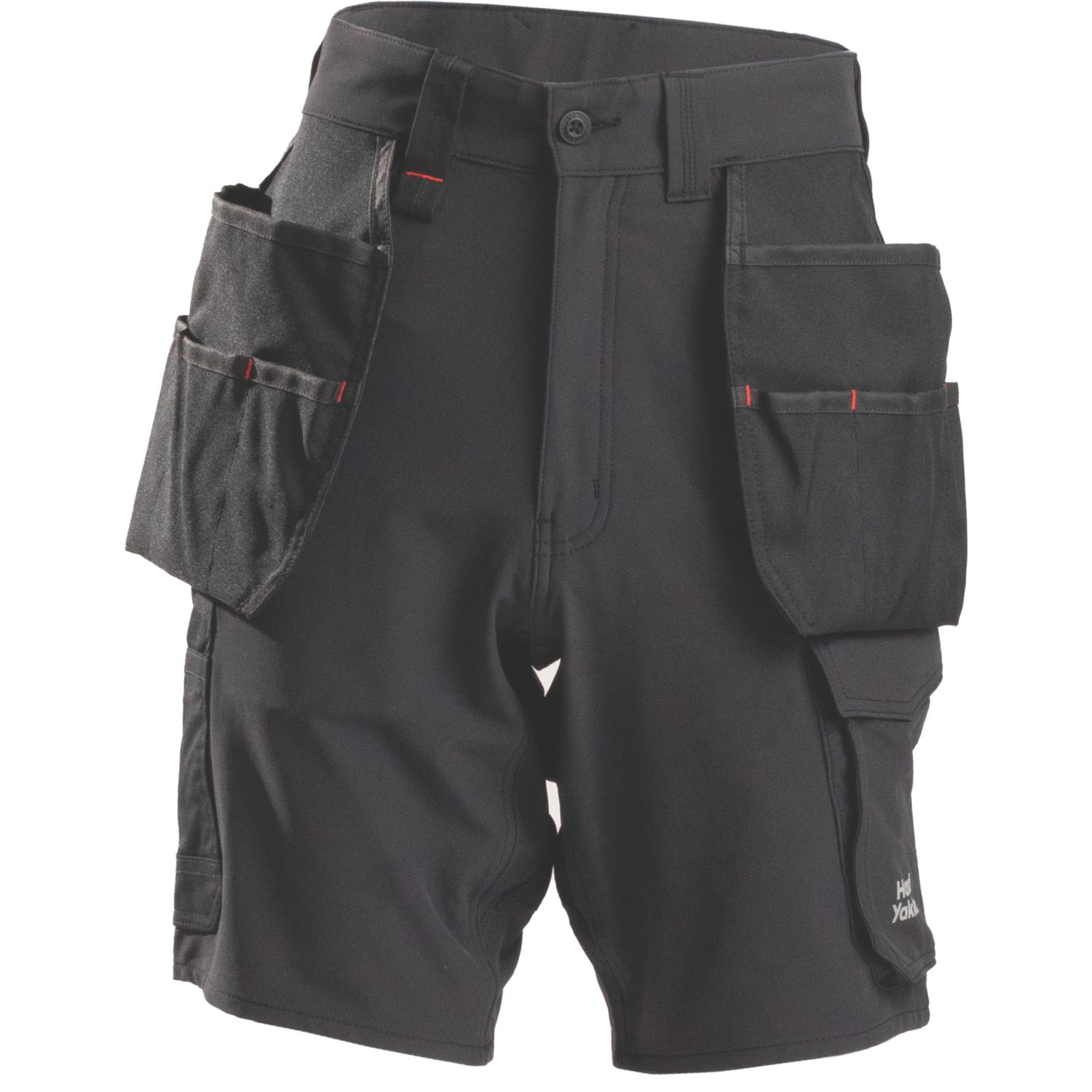 Hard Yakka Toughmaxx Lite Holster Stretch Work Shorts Black 32" W (711AY)
