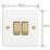 Varilight  10A 2-Gang 2-Way Light Switch  Chalk White