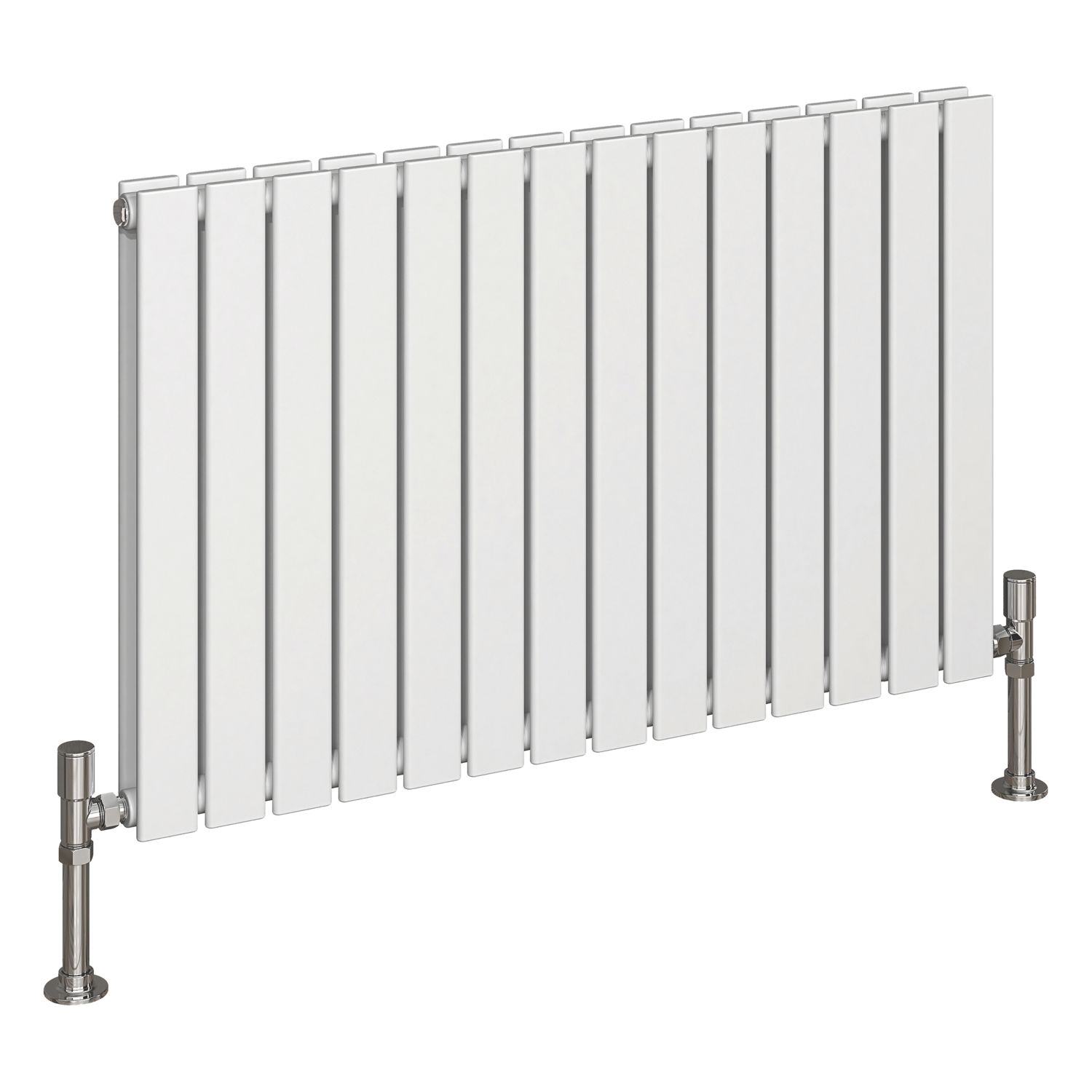 Reina Harley Double 600mm x 980mm 3593BTU White Horizontal Designer Radiator (711EE)
