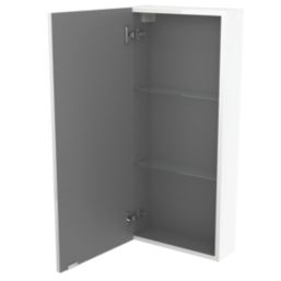 Imandra Bathroom Cabinet White Gloss 400mm x 150mm x 900mm - Screwfix