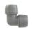 PolyPlumb Enhanced  Plastic Push-Fit Equal 90° Elbows 15mm 10 Pack