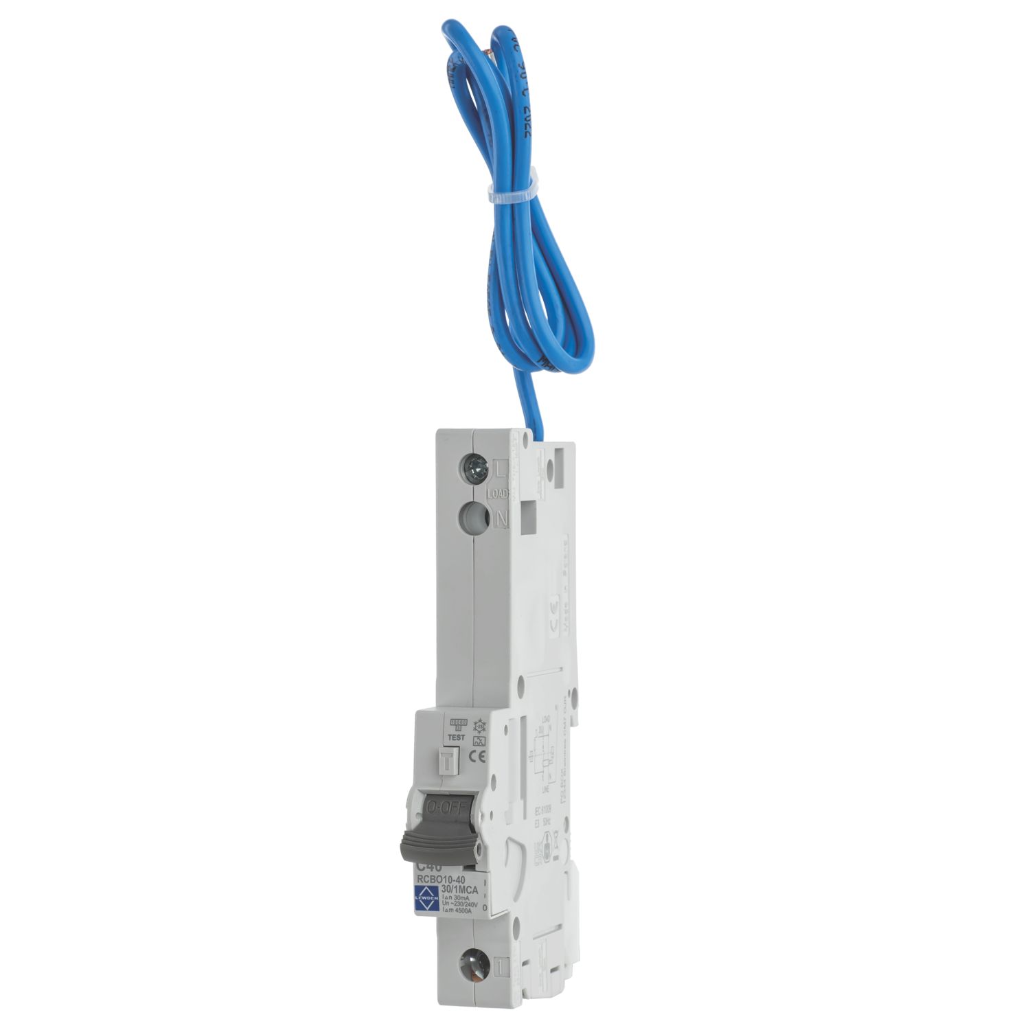 Lewden 40A 30mA Type A SP C Curve RCBO (711HM)
