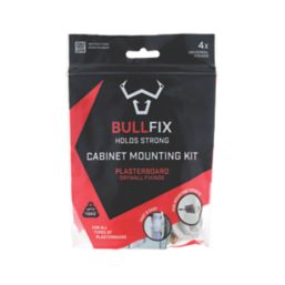 Bullfix  Universal Kitchen Cabinet Mounting Kit 40mm x 130mm 4 Pack