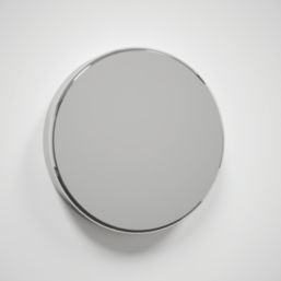 Laura Ashley  Clear with Chrome Caps Kitchen Splashback 900mm x 750mm x 6mm