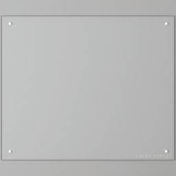 Laura Ashley  Clear with Chrome Caps Kitchen Splashback 900mm x 750mm x 6mm