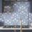 Laura Ashley  Clear with Chrome Caps Kitchen Splashback 900mm x 750mm x 6mm