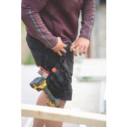 Mascot Customized Work Shorts Black 30.5" W