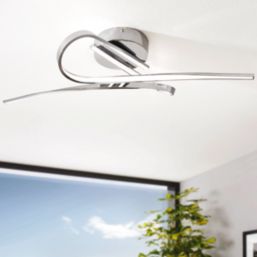Eglo Selvina LED Ceiling Light Chrome 19W 2700lm