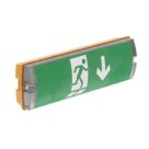 Lexco  Indoor & Outdoor Maintained or Non-Maintained Emergency Rectangular LED Bulkhead Yellow 3.5W 150lm
