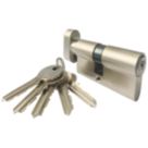 Smith & Locke  6-Pin Cylinder Thumbturn Lock 30-30 (60mm) Satin Nickel