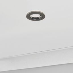 Electralite Yate Fixed  Fire Rated Downlights Black Chrome 10 Pack