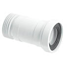 McAlpine  Flexible Straight WC Pan Connector White 170-410mm