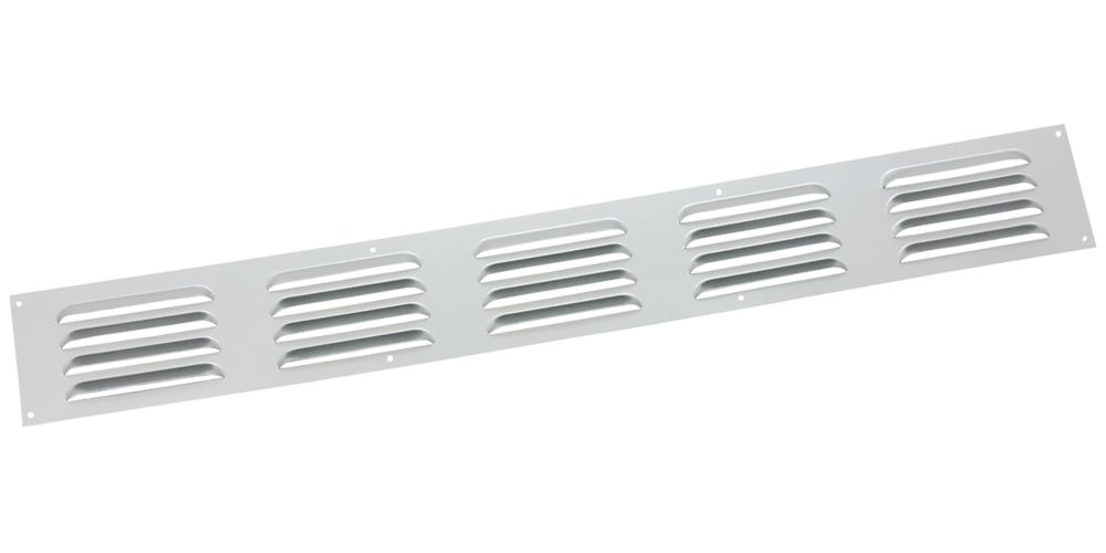 Map Vent Fixed Louvre Vent Satin Silver 466 x 51mm | Air Vents ...