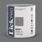 LickPro Max+ 2.5Ltr Grey 10 Eggshell Emulsion  Paint