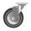 Essentials Heavy Duty TPR Swivel Castor 100mm Grey