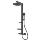 Ideal Standard  Alu+ HP/Combi Flexible Exposed Silk Black Thermostatic Mixer Shower