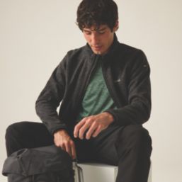 Regatta Harrow Full Zip Fleece Black Marl  X Large 43-44" Chest