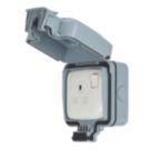 Contactum  IP66 13A 1-Gang 2-Pole Weatherproof Outdoor Switched Socket Outlet