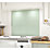 Laura Ashley  Eau de Nil Green Self-Adhesive Glass Kitchen Splashback 900mm x 750mm x 6mm
