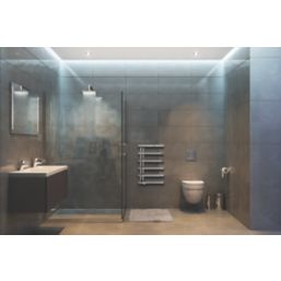 Towelrads 795mm x 500mm 1071BTU Chrome Flat Designer Towel Radiator