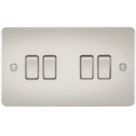 Knightsbridge  10AX 4-Gang 2-Way Light Switch  Pearl