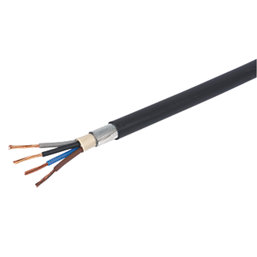 Prysmian 6944X Black 4-Core 4mm² Armoured Cable 25m Coil