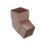 FloPlast  112.5° Square Offset Bend Brown 65mm