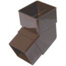 FloPlast  112.5° Square Offset Bend Brown 65mm